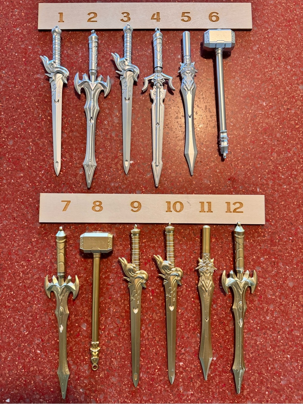 Novelty PENS various swords etc. silver and gold all brand new! Choice of 1 - Picture 1 of 8